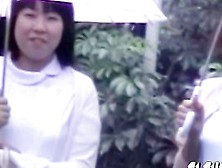 Two Sexy Nurses Having Sharking Experience During Very Rainy Day