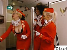 Ebony Stewardess Railed By Pervert Man In Public Toilet