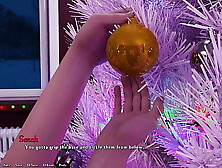 Being A Dik #218 - Brunette College Bitch Shoves My Head Into Her Booty While She Puts The Star On The Tree