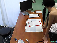 Faux hospital - physician love fucking a hot russian in his office