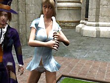 3D hentai King and Queen hot fucking in the castle