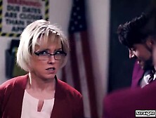 StraightTaboo. com - Aged teacher group-fucked by 4 students