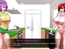 Visual novel gameplay with hot goddesses