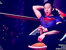 Youngster Pushes Chinese Superhero To The Edge With Intense Edging Session