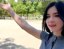 A Beautiful Stranger from Paris Lets me Taste her Croissant