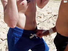 Josh Cannon Gets His Backdoor Spiked After A Game Of Volleyball