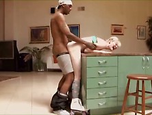 Young blonde gets a BBC up her ass