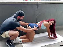 Fat Ass Redhead gets a New Personal Trainer