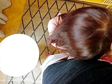 I banged my redhead roommate during the time that that babe was dusting the apartment