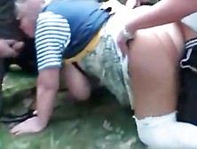 Rough threesome in the meadow