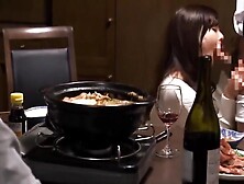 Asian Japanese Milf get fucked by blackmailer in front of her husband