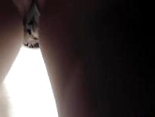 First-class voyeur upskirt scene with seductive butt