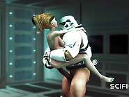 A Sexy Young Hottie Gets Fucked By Stormtrooper In The Spaceships