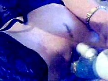 Bitch allone at home showing her goods on cam