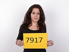 Crazy brunette called Veronika squirts at Czech Casting