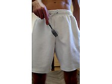 Tickling my soft penis with a fork
