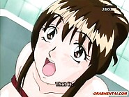 Bondage hentai gets vibrator in her pussy and sucked cocks