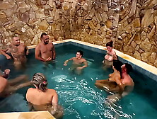 ORGY WITH FRIENDS IN THE MOTEL POOL