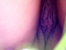 Slutty young babe lifts up her legs to show that she has no