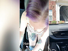 Hotwifekk waits in car while boyfriend fucks her friend