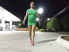 Transvestite Bianca Shows Off Ass In Public