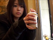 When playing with her soggy pussy with hand,  she comes more seriously,  and does not hesitate to touch cock and suck it into her