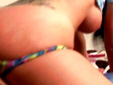 4K/ Super Hot Body Big Tits & Ass Blonde Babe Tricia Oaks Sexy POV Lapdance Lucky Old Man Cumshot