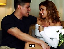 Sexy duett Jason and Agatha get down and sloppy in a warm 4K porn session