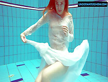 Red-Haired Diana Scorching And Insatiable In A White Dress