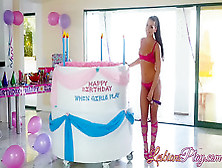 Hot babes sucking their pussies on a lesbo sex party