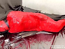 three layer zentai and video mummification play