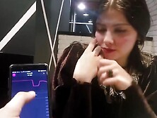 Vibrating Lingerie inside a Restaurant