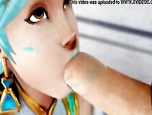 Atlantic Tracer From The Game Overwatch Receives A Facial Cummed (Kreisake)