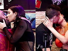 Gostosa se anima pra beijar o Senhor Dark,  e sua esposa não perde tempo - Dieni Gaúcha e Pedro Albuquerque