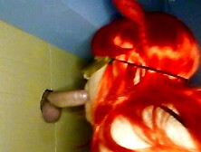 Hot devil in gloryhole
