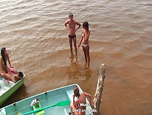 students 18+' group orgy at the lake