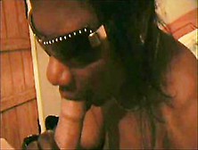 Ebony Milf With Sunglasses Giving Me A Nice Blowjob