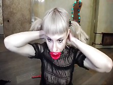 Dildo Deepthroat Mouthgagged Russian Blonde