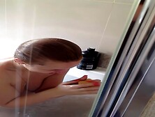 British Slut Naked In The Bath