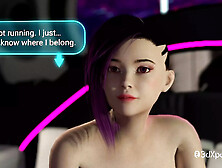 Welcome to Nexus 3.  Cyberpunk Fuck with Busty Hottie in Neon Dreams VR Private Room