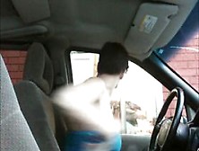 Public Flash At Drive Through