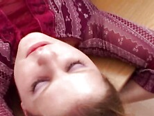 Two stunning looking German girls eating cum from their doctor's