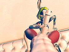 Big Doggo Pounds Sissy Bunny [second Life]