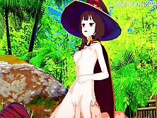 Megumin Cowgirl Cream Pie - Konosuba Cartoon