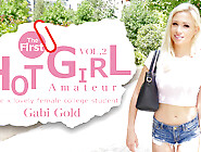Hot Girl Amateur Blonde X Lovely Female College student 18+ Gabi Gold Vol2 - Gabi Gold - Kin8tengoku