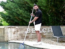 Sunbathing Women Carolina Guerrero And Lia Lin Seduce The Pool Chap Into Heated Trio GP3317