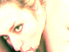 Pretty busty chick is swallowing big load