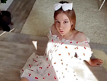 Cutie in Dress Made Me Forget About Cs2 with Her Sweet Pussy