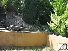 Mofos - Foursome in the back yard