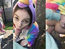 Ran up, sucked, was fucked, ran away - SolaZola